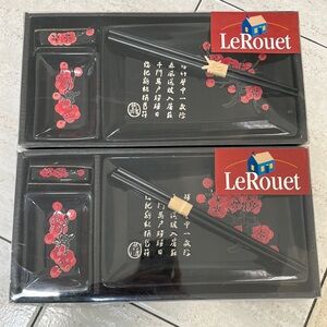 NWT two sets for sushi (5 pieces each) never opened Le Rouet